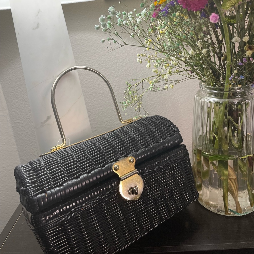 Vintage Basket Weave Purse - Picture 1 of 6